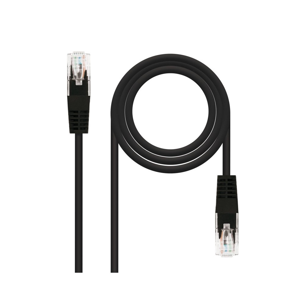 CABLE RED LATIGUILLO RJ45 CAT.6 UTP AWG24 NEGRO 30 CM 10.20.0400-L30-BK