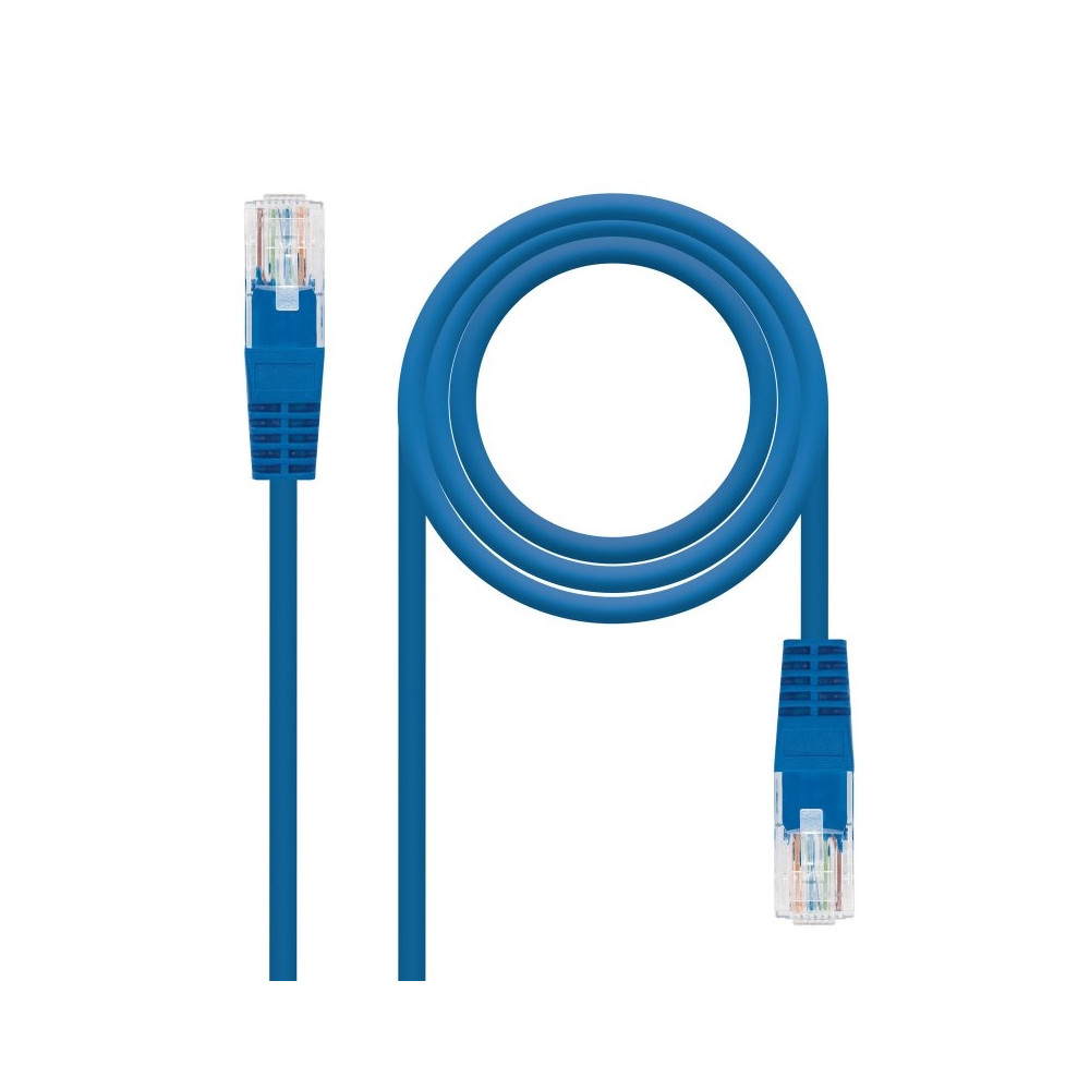 CABLE RED LATIGUILLO RJ45 CAT.6 UTP AWG24 AZUL 30 CM NANOCABLE 10.20.0400-30-BL