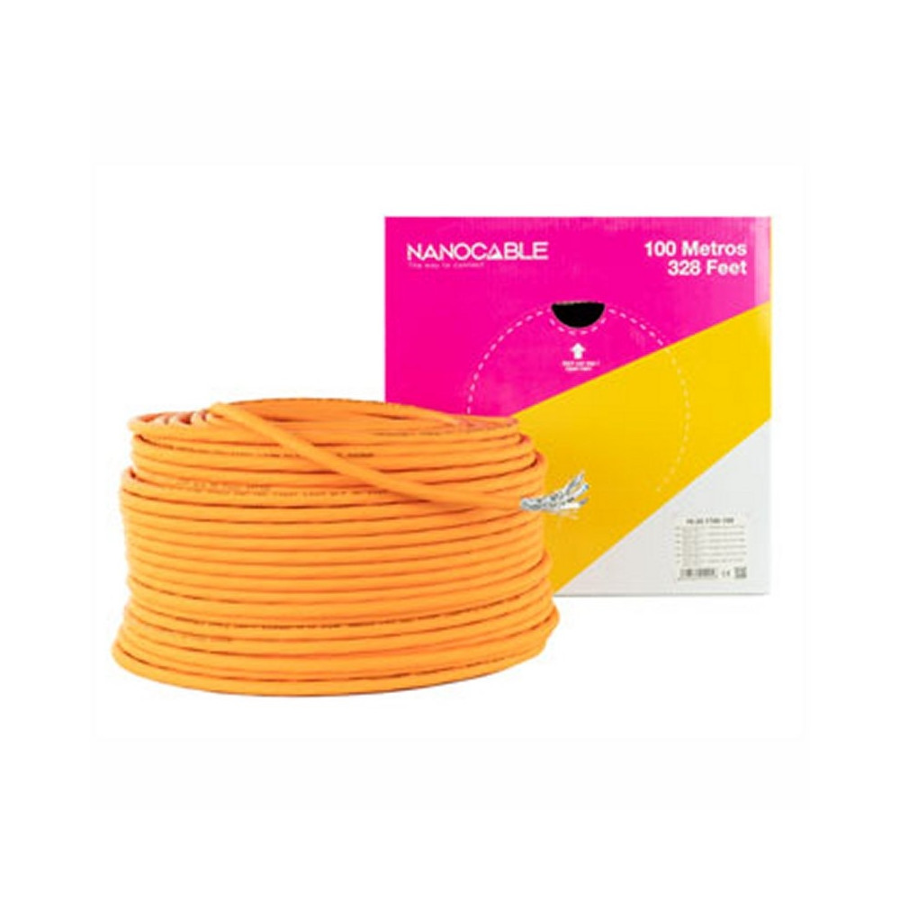 CABLE RED LSZH CAT.7 600MHZ SFTP PIMF AWG23 100 M NANOCABLE 10.20.1700-100