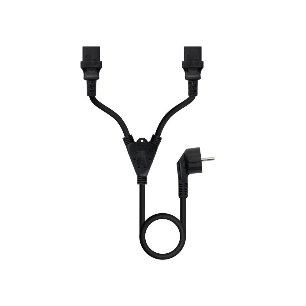 CABLE ALIMENTACION CEE7/M - 2XC13/H 3 M 10.22.0100-L300 NANOCABLE