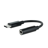 CABLE ADAPTADOR DE USB-C A JACK 3.5 NEGRO NANOCABLE 10.24.1205