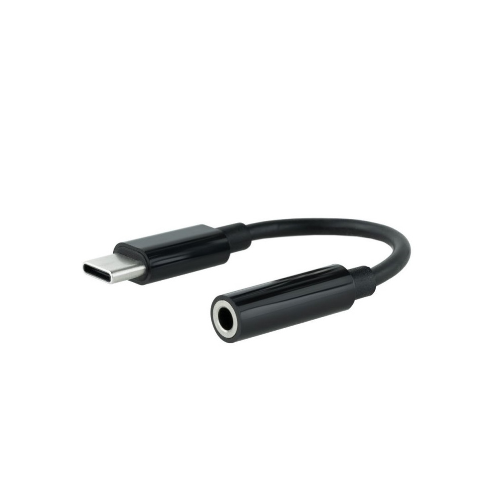CABLE ADAPTADOR DE USB-C A JACK 3.5 NEGRO NANOCABLE 10.24.1205