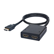 HDMI DUPLICADOR V1.3 1X2 ALIM. Y PIGTAIL 50 CM NANOCABLE 10.25.3502