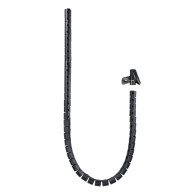 ORGANIZADOR DE CABLES FLEXIBLE 25MM 3 M NEGRO NANOCABLE 10.36.0003-BK