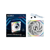 Ventilador Lian Li Uni Fan SL120 Wireless LCD ARGB Reverse Blade 120mm Blanco