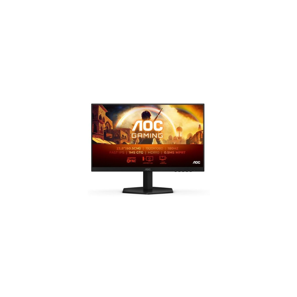 MONITOR 23.8 AOC GAMING 24G42E IPS FHD 180HZ HDMI DP NEGRO