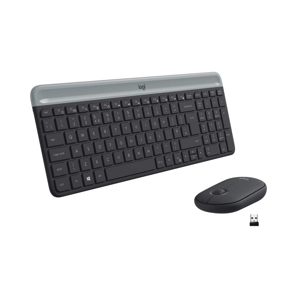 TECLADO LOGITECH INALAMBRICO KIT T+R MK470 SLIM COMBO USB/INAL NEGRO 920-009198