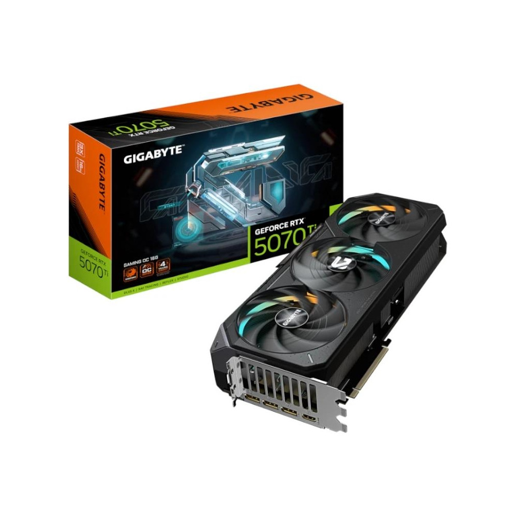 TARJETA GRAFICA GIGABYTE GEFORCE RTX5070TI GAMING OC 16GB GDDR7