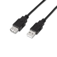 CABLE USB 2.0 TIPO AM-AH NEGRO 1.8M AISENS A101-0016