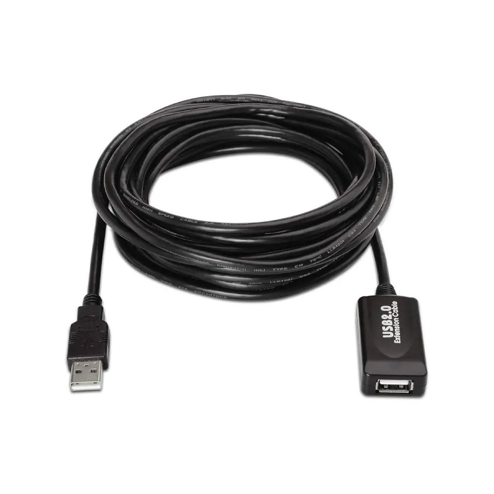 CABLE USB 2.0 PROLONGADOR CON AMPLIFICADOR TIPO AM-AH 5.0M AISENS A101-0018
