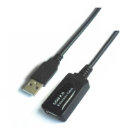 CABLE USB 2.0 PROLONGADOR CON AMPLIFICADOR TIPO AM-AH 10M AISENS A101-0019