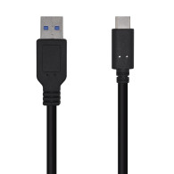 CABLE USB 3.1 GEN2 10GBPS 3A TIPO USB-CM-AM NEGRO 1.5M AISENS A107-0450