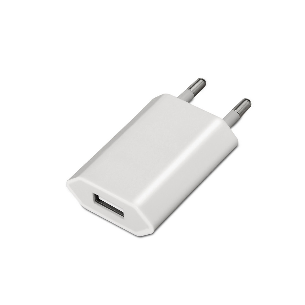 CARGADOR USB IPHONE IPOD 5V1A (5W MAX.) BLANCO 240V AISENS A110-0063
