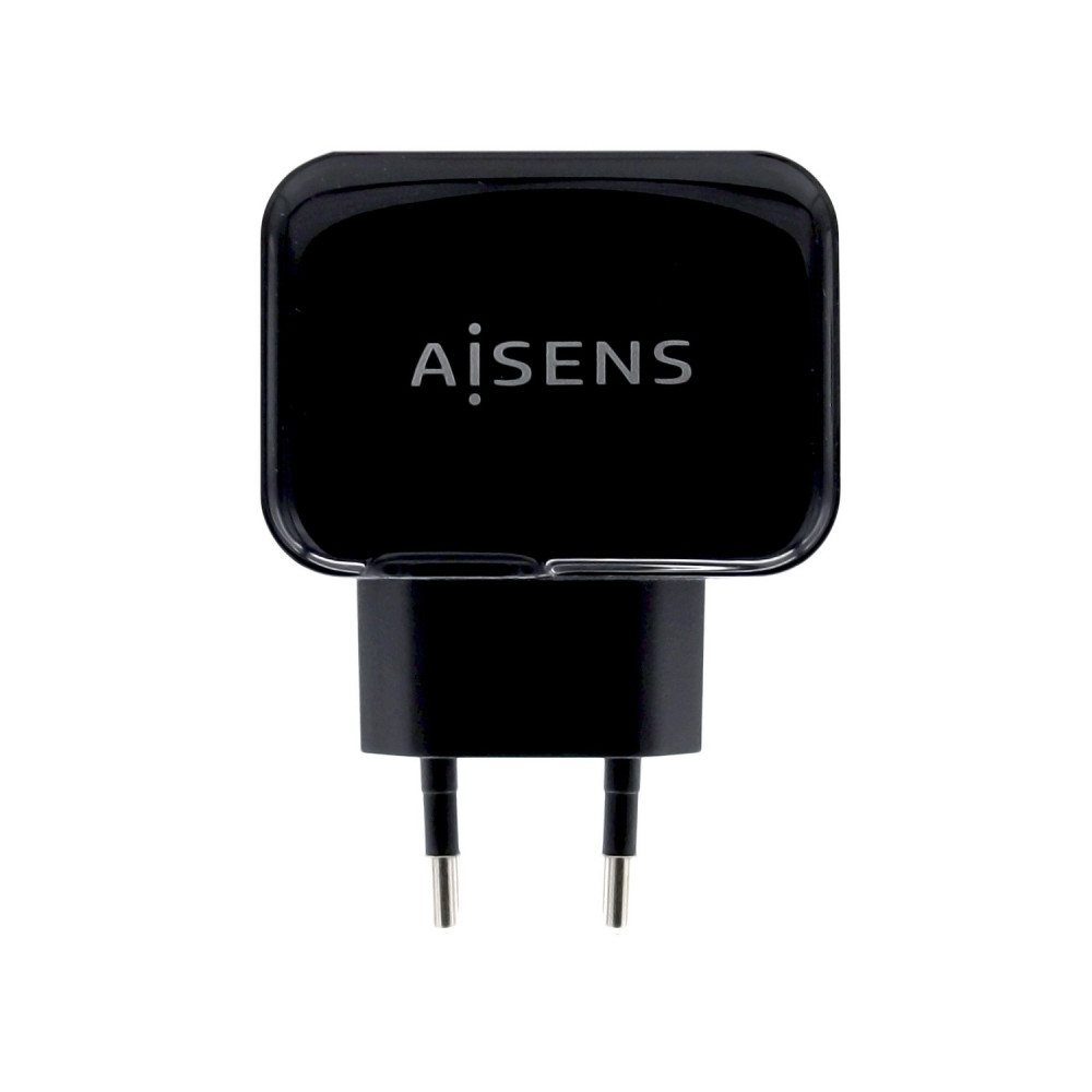 CARGADOR USB AISENS PARED 17W 5V 3.4A 2xUSB CON CONTROL AI NEGRO A110-0440