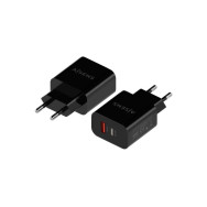 CARGADOR 20W 1xUSB-C PD3.0 1xUSB-A QC3.0 NEGRO AISENS A110-0682