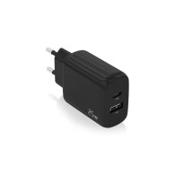 CARGADOR 25W 1xUSB-C PD3.0 1xUSB-A QC3.0 NEGRO AISENS A110-0759