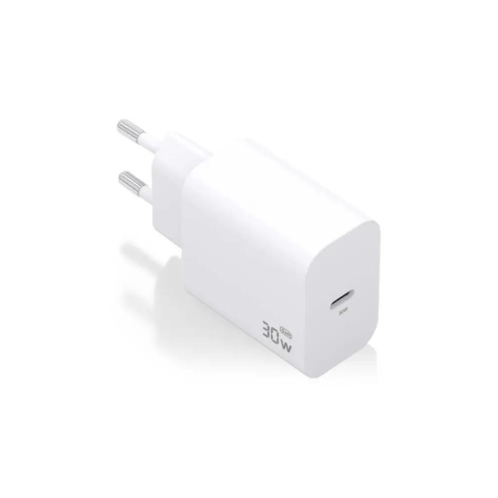 CARGADOR GaN 30W 1xUSB-C PD3.0 BLANCO AISENS A110-0940