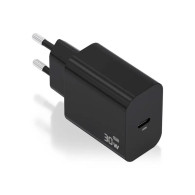 CARGADOR GaN 30W 1xUSB-C PD3.0 NEGRO AISENS A110-0941