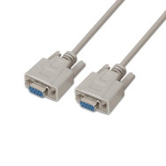 CABLE SERIE NULL MODEM DB9H-DB9H BEIGE 1.8M AISENS A112-0067