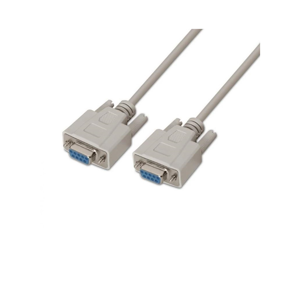 CABLE SERIE NULL MODEM DB9H-DB9H BEIGE 1.8M AISENS A112-0067
