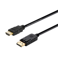 CABLE CONVERSOR DISPLAYPORT MACHO A HDMI MACHO. 2.0M AISENS A125-0364