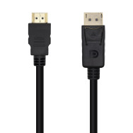 CABLE CONVERSOR DISPLAYPORT A HDMI DPM-HDMI AM NEGRO 5.0M AISENS A125-0461