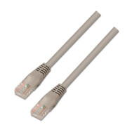 CABLE RED LATIGUILLO RJ45 CAT.5E UTP AWG24 GRIS 1.0M AISENS A133-0177