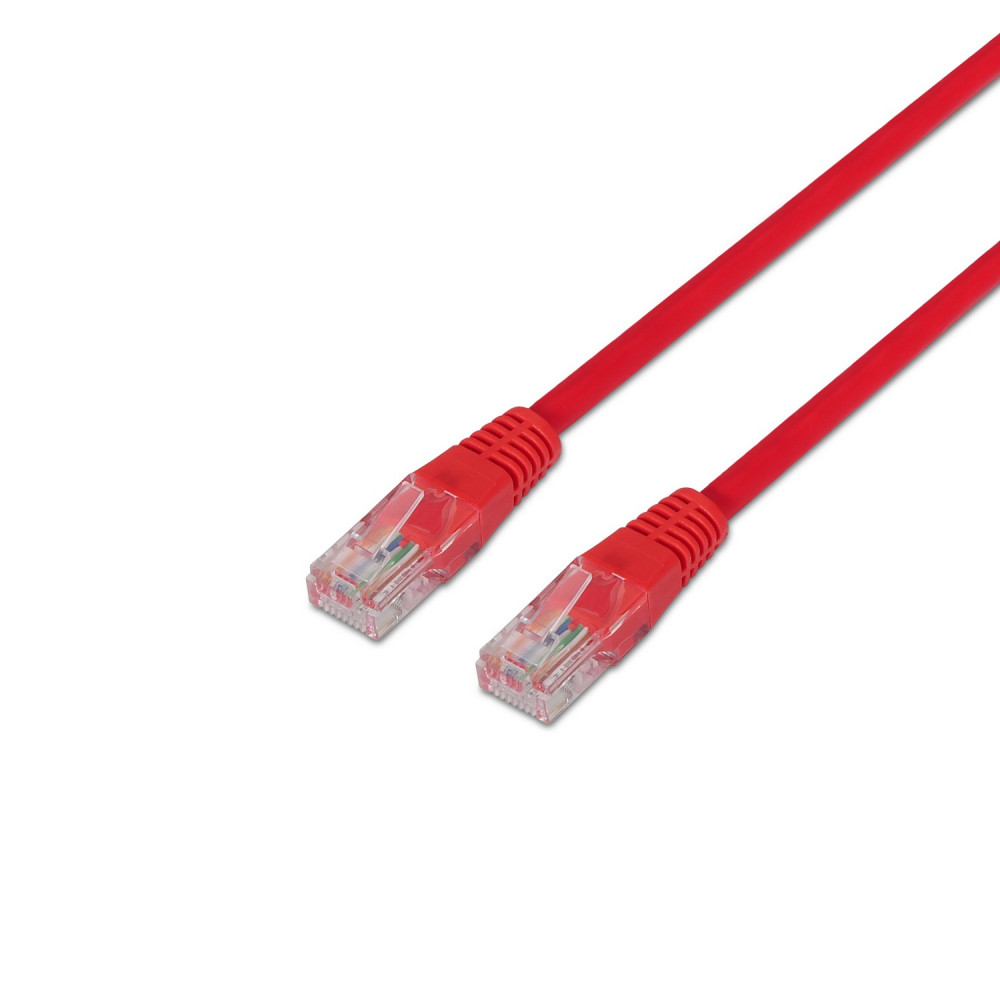 CABLE RED LATIGUILLO RJ45 CAT.6 UTP AWG24 ROJO 3.0M AISENS A135-0240