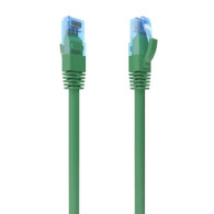 CABLE RED LATIGUILLO RJ45 CAT.6 UTP AWG26 CCA VERDE 0.5M AISENS A135-0807