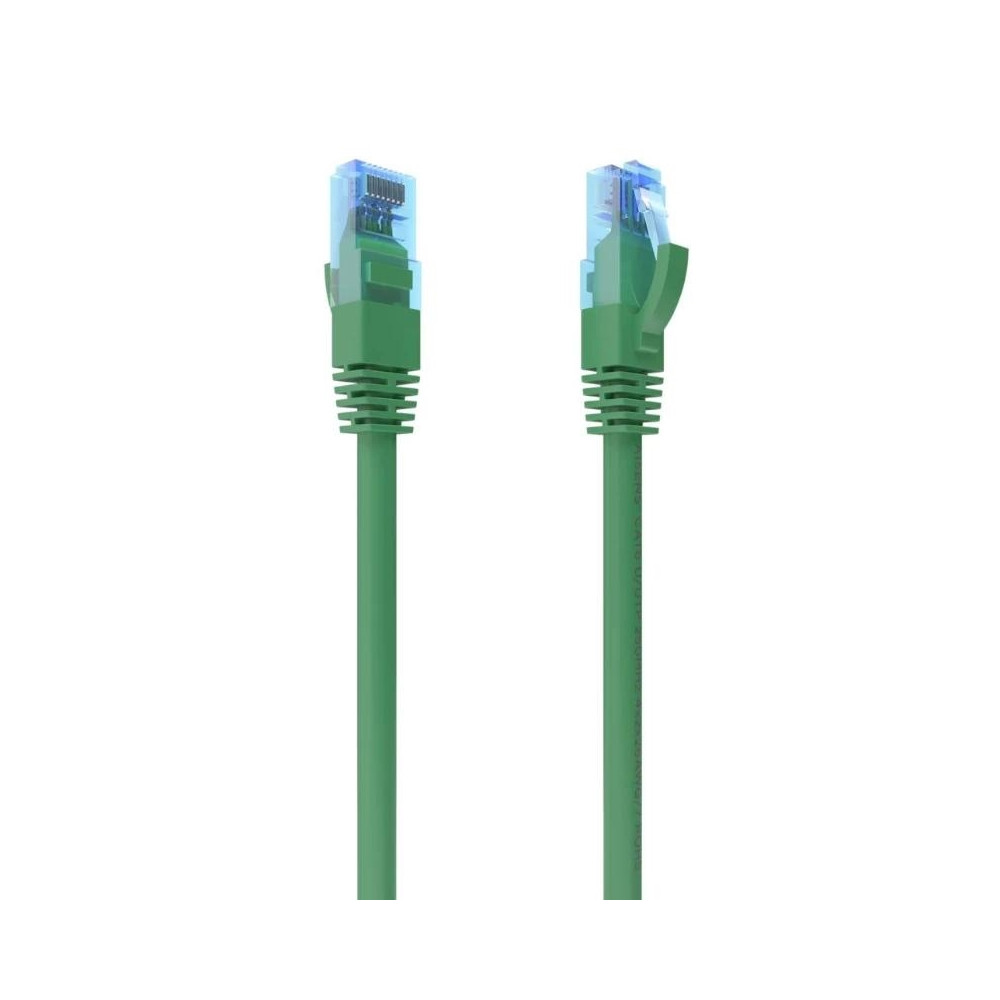 CABLE RED LATIGUILLO RJ45 CAT.6 UTP AWG26 CCA VERDE 0.5M AISENS A135-0807