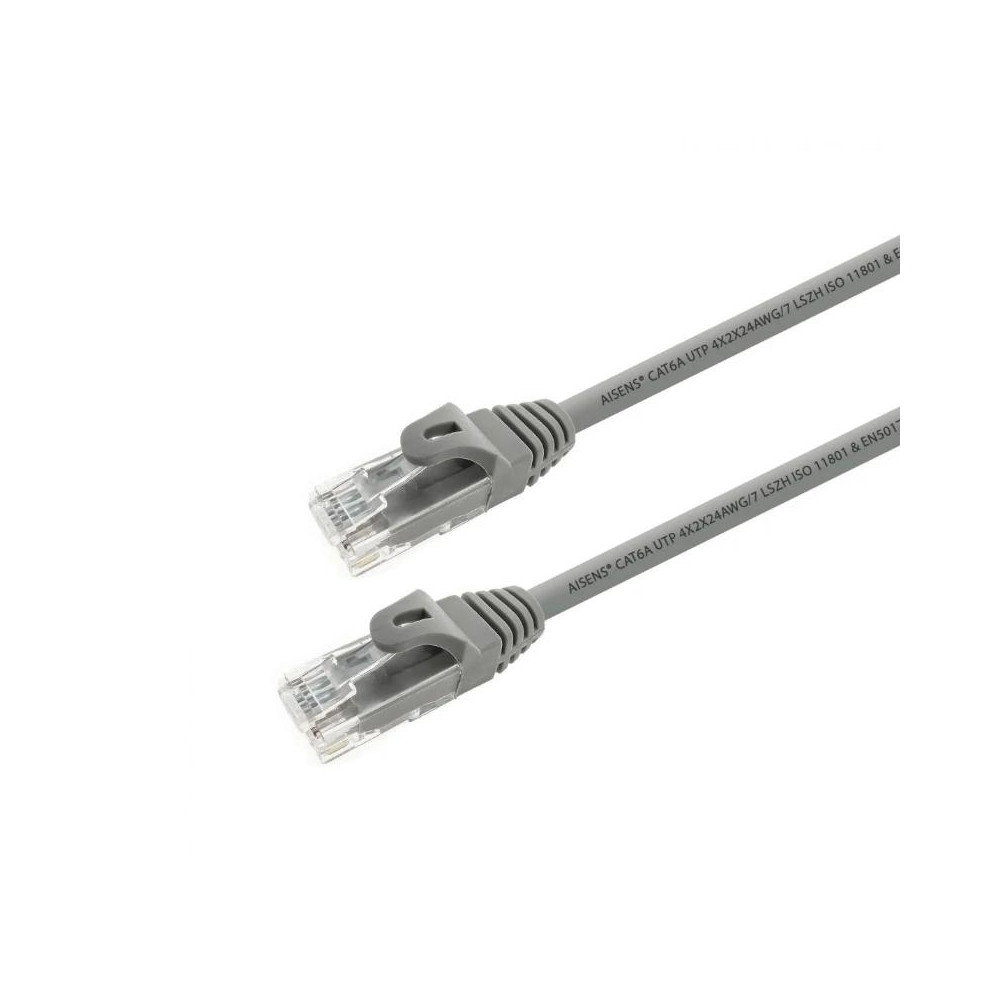 CABLE RED LATIGUILLO RJ45 LSZH CAT.6A UTP AWG24 GRIS 10M AISENS A145-0330