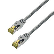 CABLE RED LATIGUILLO RJ45 LSZH CAT.7 SFTP AWG26 GRIS 1.0M AISENS A146-0334