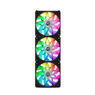 NOX VENTILADOR HUMMER EASY LINK BLACK  PACK DE 3 VENTILADORES