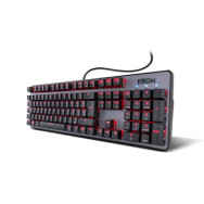 TECLADO GAMING MECANICO KROM KERNEL NEGRO  TECL-KR-KERNEL