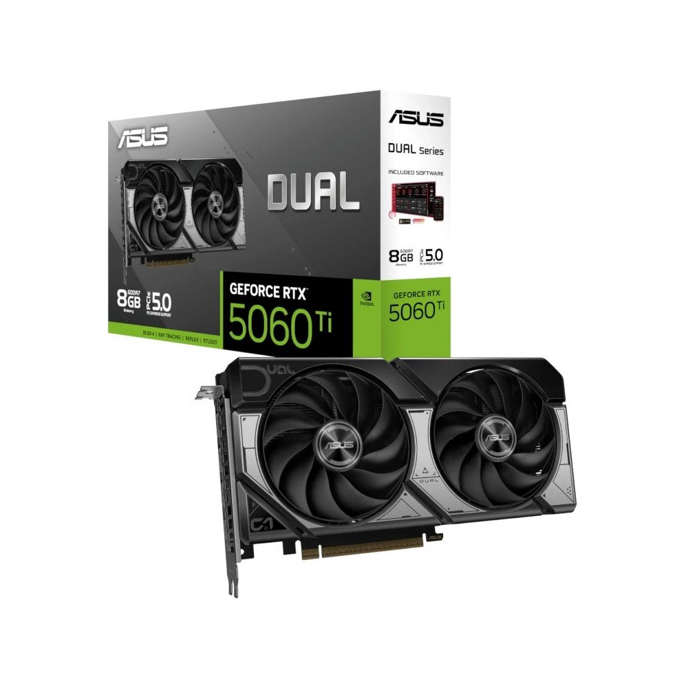 TARJETA GRAFICA ASUS DUAL RTX5060TI OC 8GB GDDR7