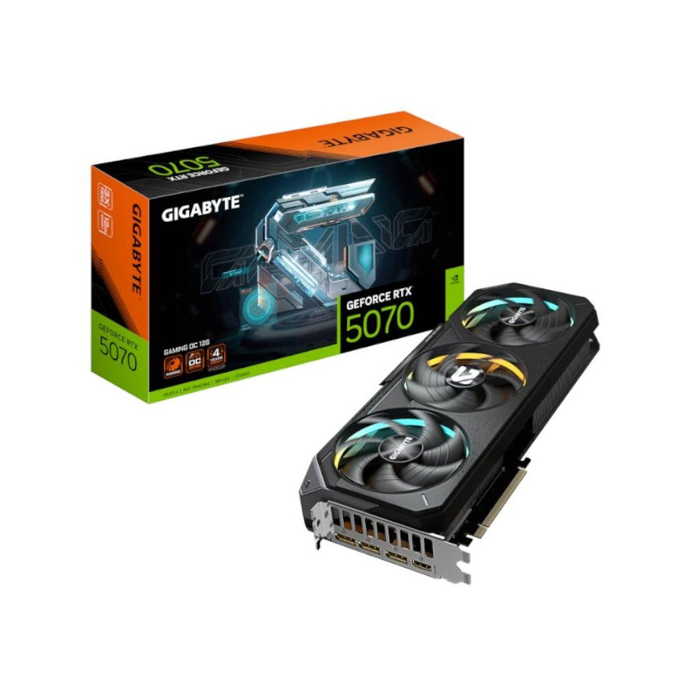 TARJETA GRAFICA GIGABYTE GEFORCE RTX5070 GAMING OC 12GB GDDR7