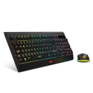 TECLADO + RATON GAMING KROM KABALA WIRELESS RGB RETROILUMINADO BLACK