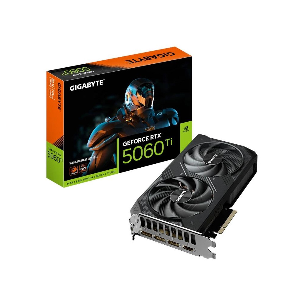 TARJETA GRAFICA GIGABYTE GEFORCE RTX5060TI WINDFORCE OC 16GB GDDR7