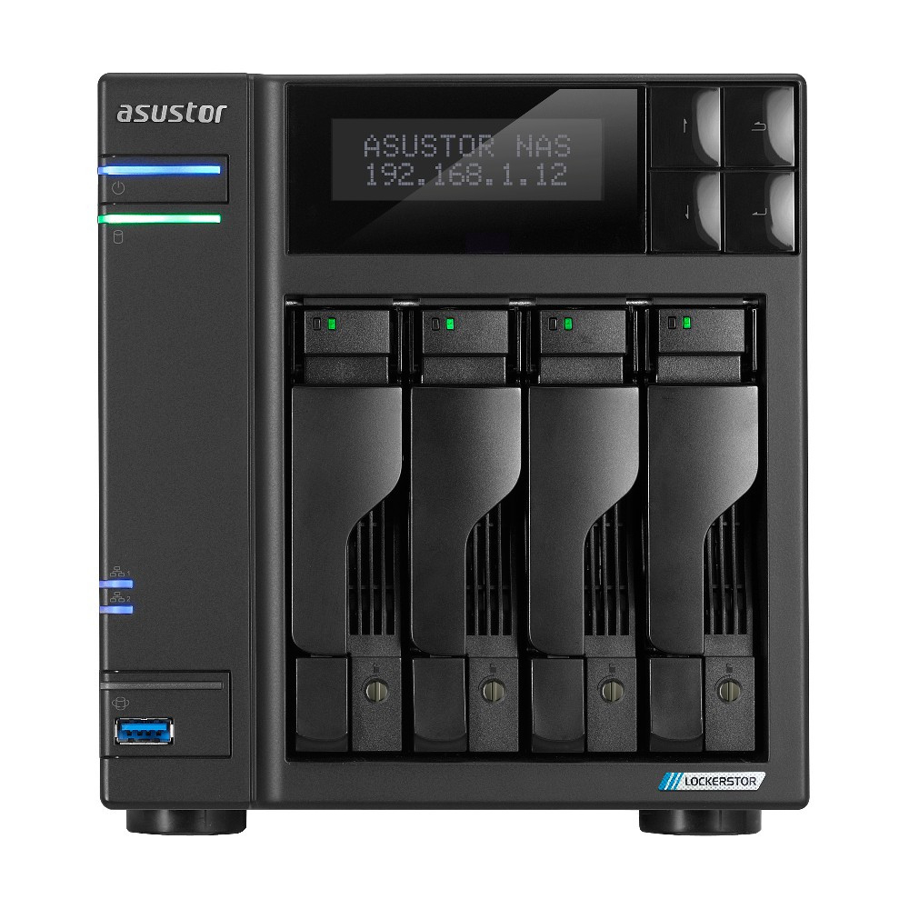 UNIDAD NAS ASUSTOR AS6704T LOCKERSTOR4 GEN2 4HD SATA 4HDM.2 QC2.0GHZ 4GBDDR4