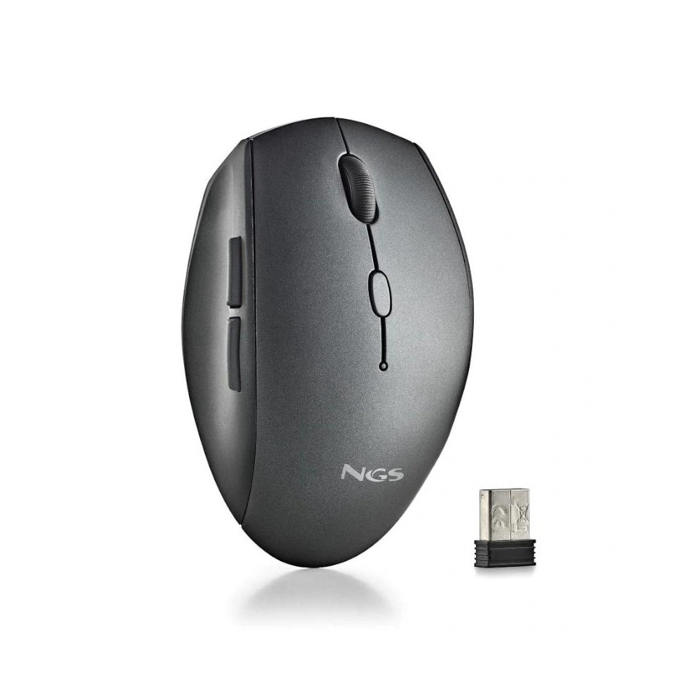 RATON NGS INALAMBRICO ERGONOMICO SILENCIOSO BEE BLACK USB