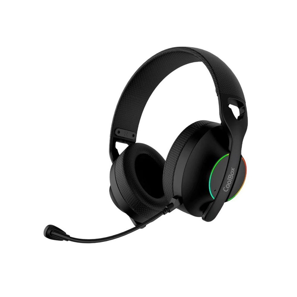 AURICULAR COOLBOX INALAMBRICOS GAMING MULTIDISPOSITIVO MICRO WB01 RGB NEGRO