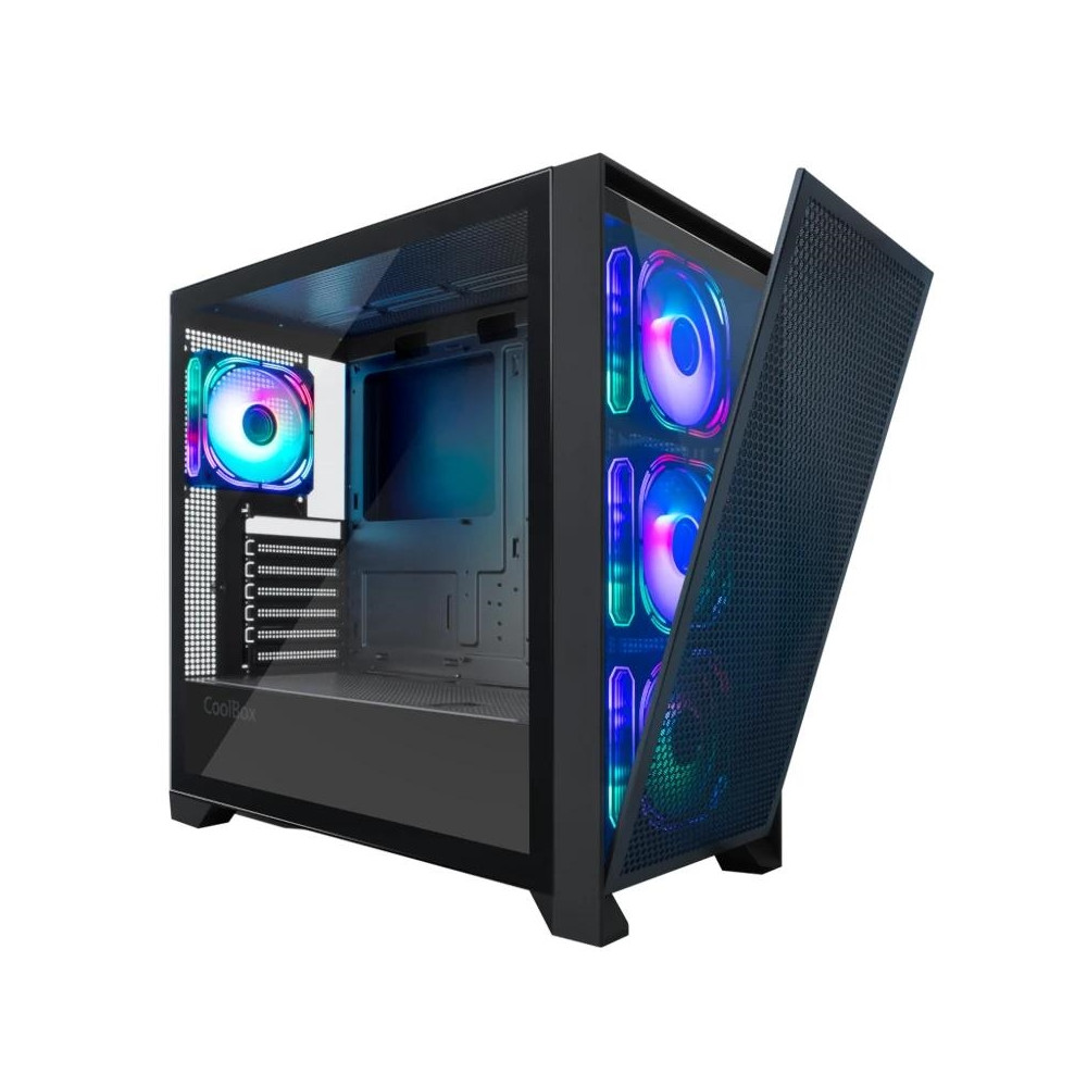 Coolbox Caja Gaming ATX Ge-2000 DualView S-Fte