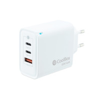 CARGADOR USB COOLBOX PARED 2USB-C USB-A 65W COO-CUP-65CCA