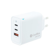 CARGADOR USB COOLBOX PARED 2USB-C USB-A 65W COO-CUP-65CCA