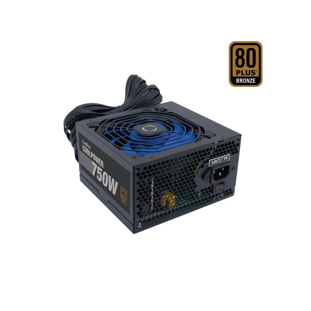 FUENTE ALIMENTACION ATX 750W COOLBOX 80 PLUS BRONZE COO-FACPO-750