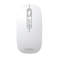 RATON COOLBOX INALAMBRICO W02 IA WHITE RECARGABLE TIPO-C MULTIDISPOSITIVO USB