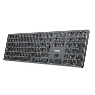TECLADO COOLBOX INALAMBRICO ILUMINADO B431 RECARGABLE BT5.1 2.4G ALUMINIO NEGRO