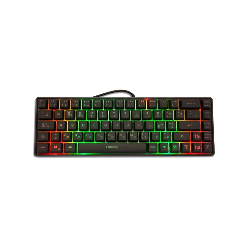 TECLADO COOLBOX USB GAMING COMPACTO 65% LED REGB TM065 RGB DG-TEC65-RGB