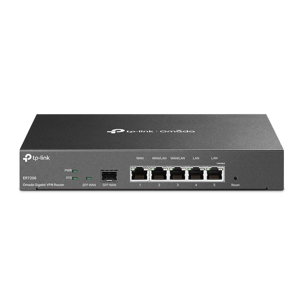 ROUTER TP-LINK OMADA ER7206 VPN GIGABIT ETHERNET 1P SFP NEGRO