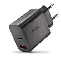 CARGADOR NGS DE PARED ULTRARRAPIDO DE 30W CON 2 PUERTOS USB-C + USB-A